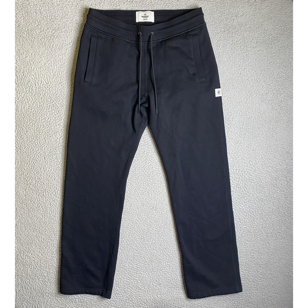 Reigning Champ Sweatpant Mens Medium 32x32 Brushed Fleece Straight Leg Black